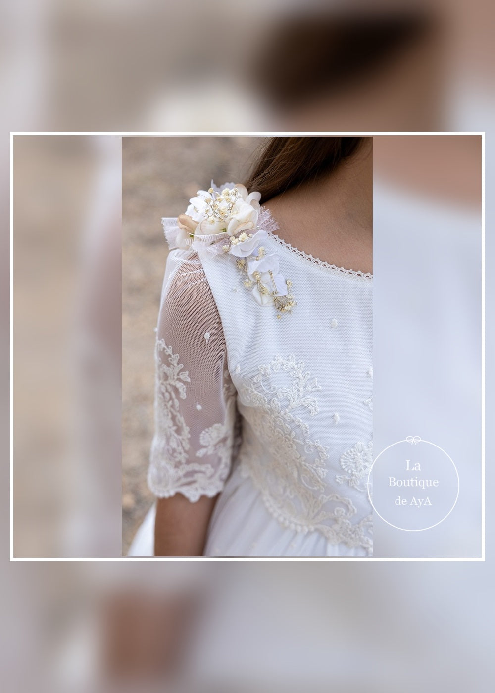 vestido comunion concha meninas 26031 detalle hombro