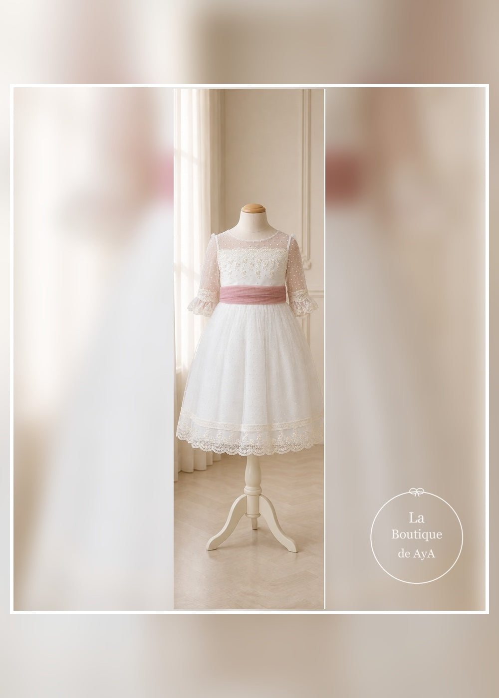 vestido comunion danais meninas 26034 maniqui frontal