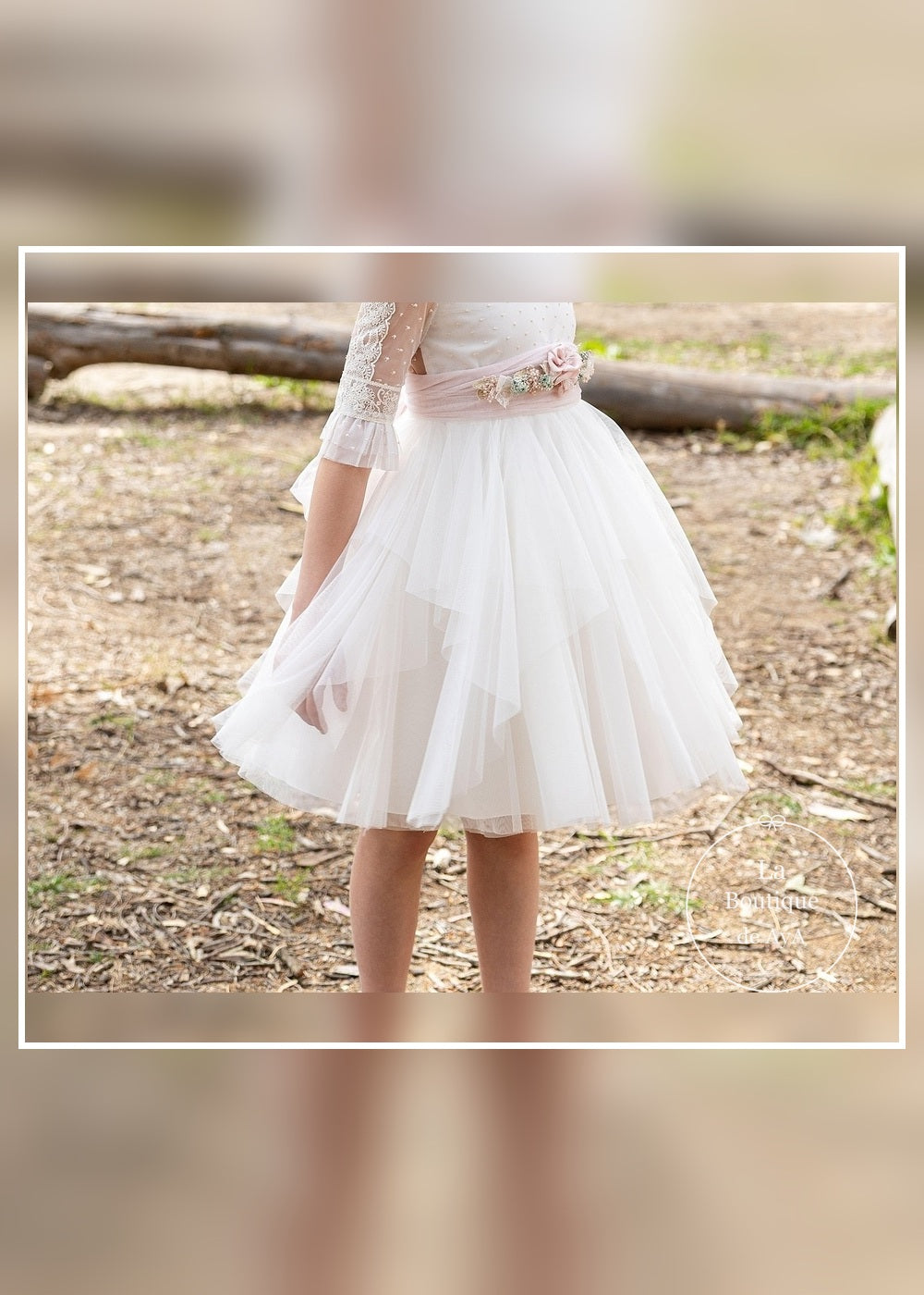 vestido comunion esmeralda meninas 26036 detalle falda