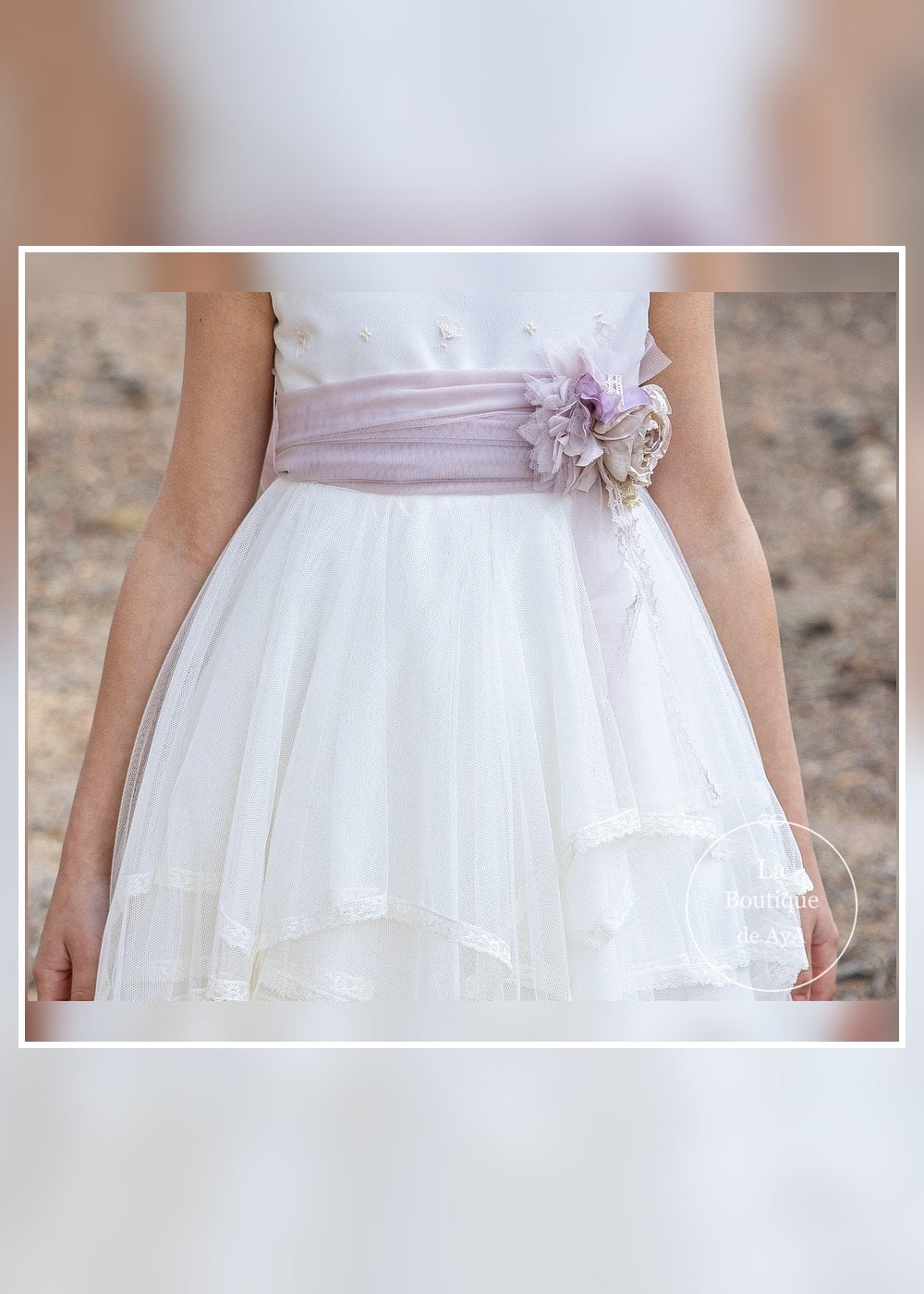 vestido comunion patricia meninas 26032 detalle falda
