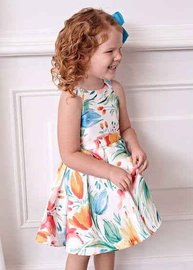 Vestido mikado estampado Abel Y Lula 05097