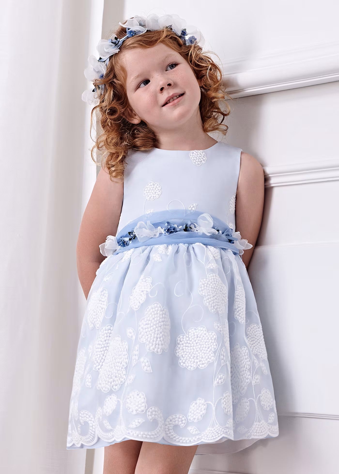 Vestido organza bordado 05077-003