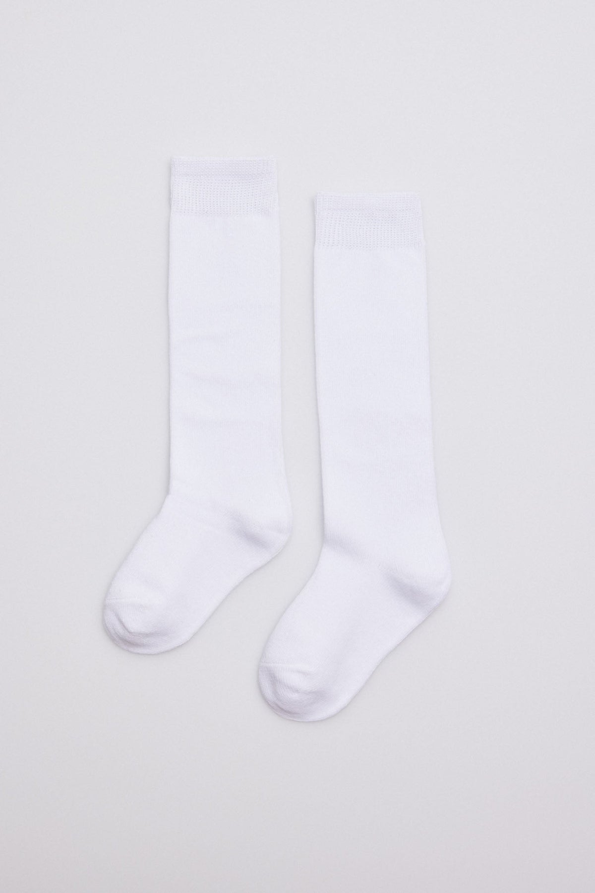 Calcetines infantiles largos de algodón blanco Ysabel Mora 02815