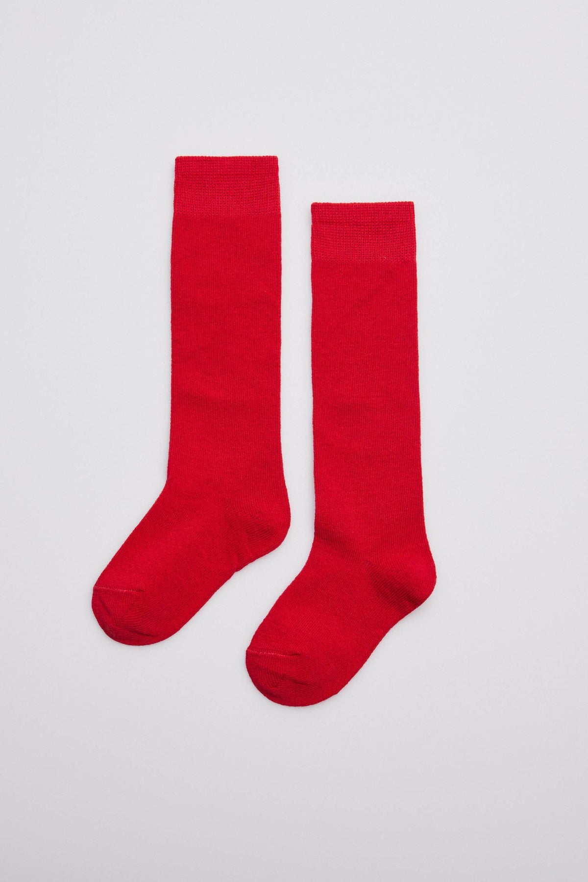Calcetines infantiles largos de algodón rojo Ysabel Mora 02815