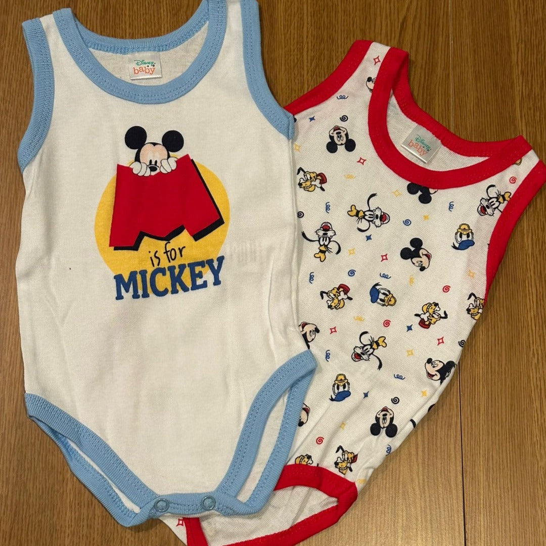 Pack de 2 bodys Disney Mickey Mouse niño WF8049 - La boutique de AyA