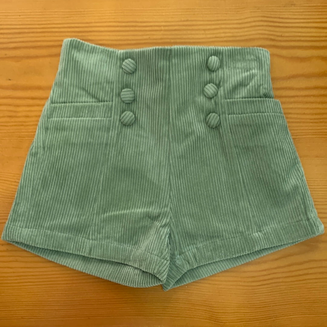 Pantalon pana verde ativo - La boutique de AyA